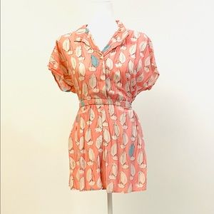 Anthropologie Maeve romper with sailboats Sz 2!